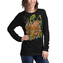 Load image into Gallery viewer, Jesus Bread of Life John 6:48 - Unisex Long Sleeve Tee
