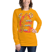 Load image into Gallery viewer, GOD Only Never Leaves You Heb 13:15 - Unisex Long Sleeve Tee
