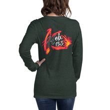 Load image into Gallery viewer, GOD Only Never Leaves You Heb 13:15 - Unisex Long Sleeve Tee
