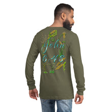 Load image into Gallery viewer, Jesus Bread of Life John 6:48 - Unisex Long Sleeve Tee
