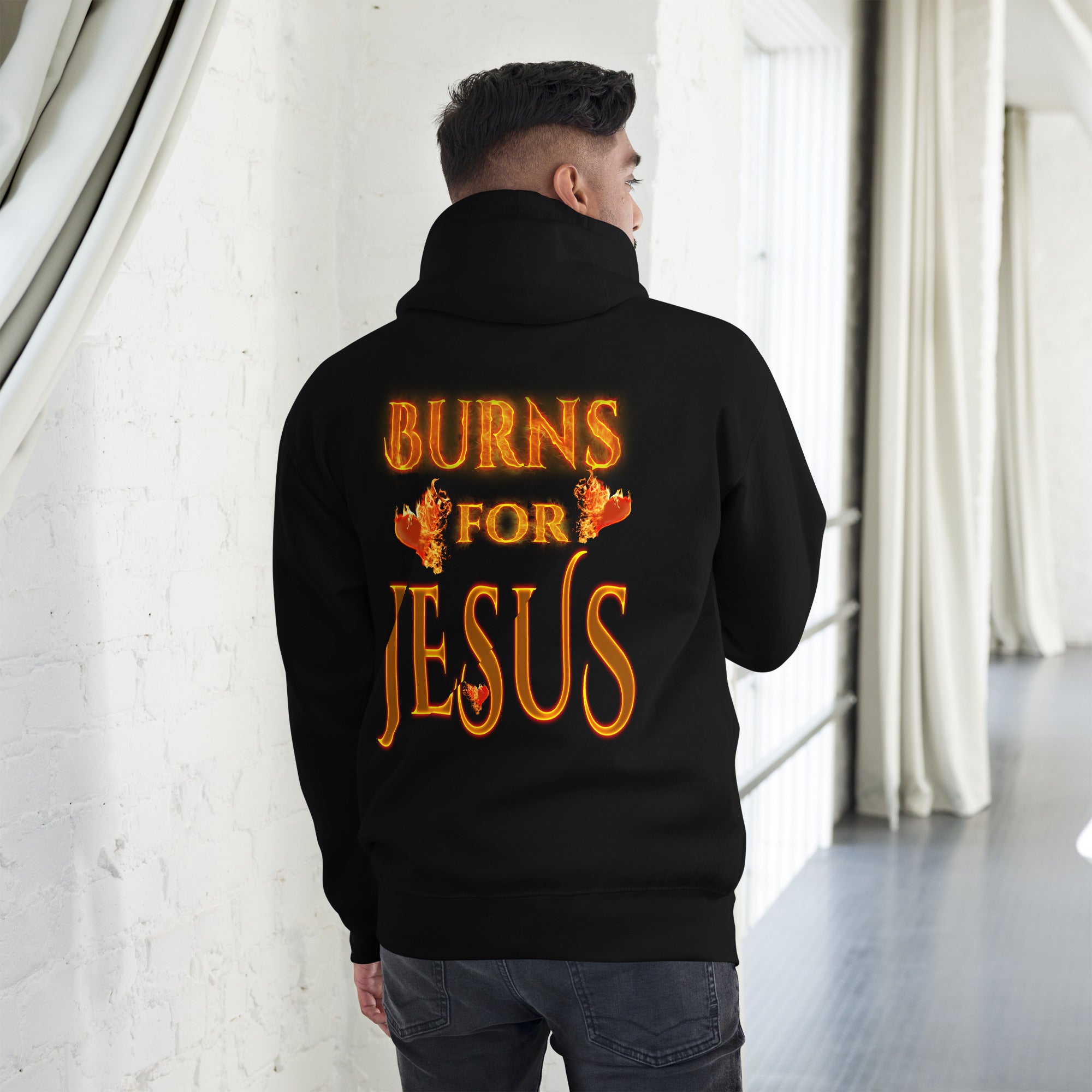 My Heart Burns for Jesus (Unisex Hoodie)