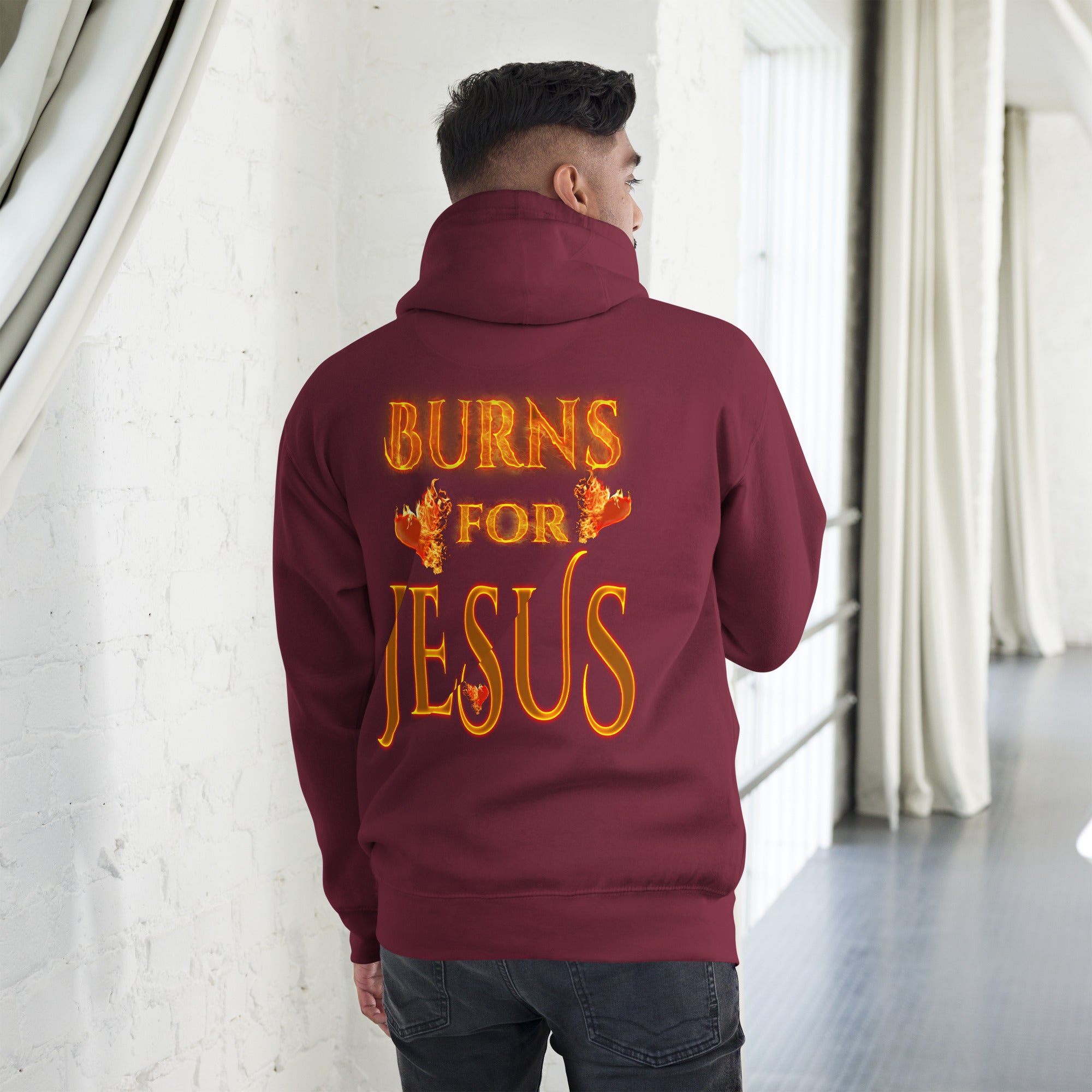 My Heart Burns for Jesus (Unisex Hoodie)