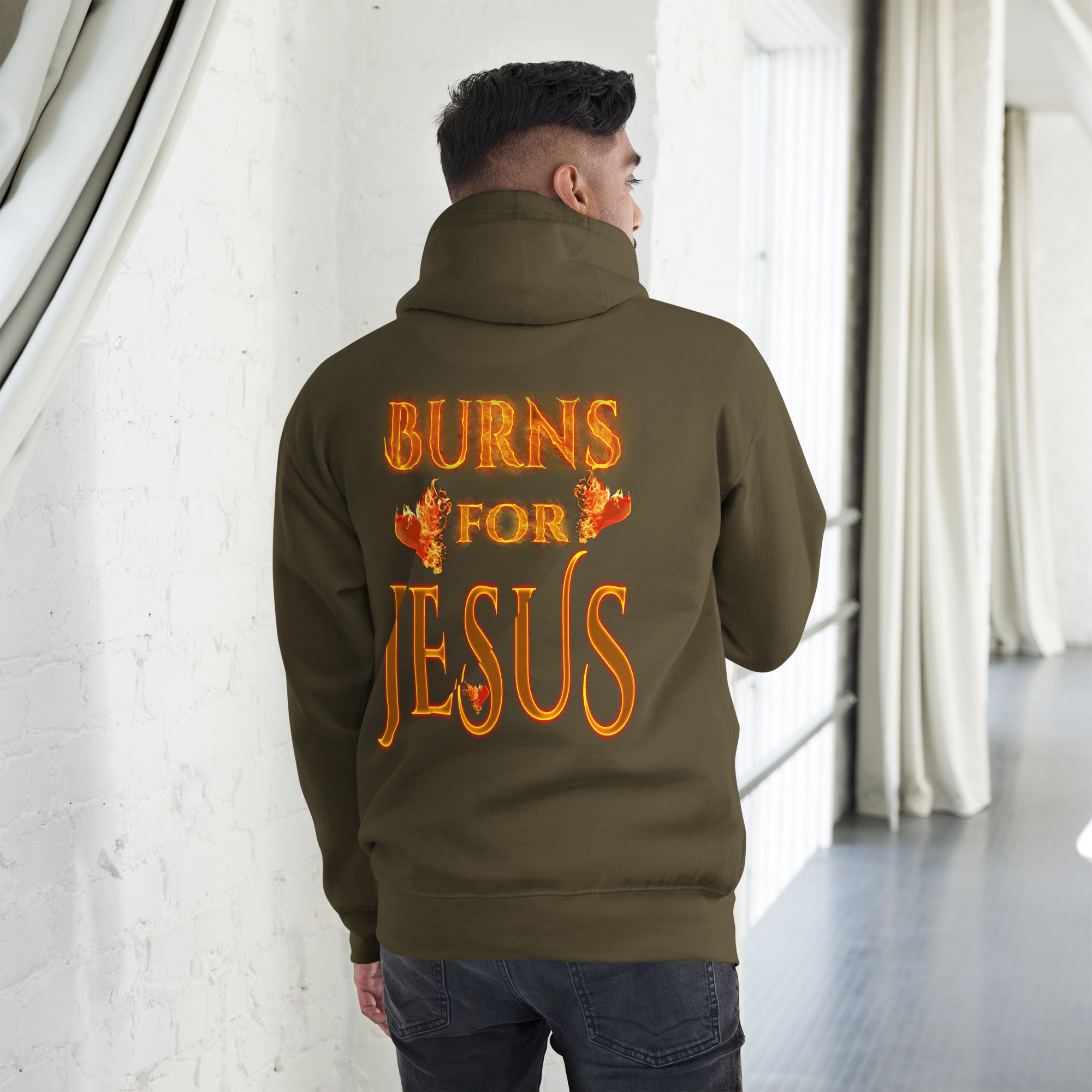 My Heart Burns for Jesus (Unisex Hoodie)
