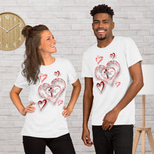 Load image into Gallery viewer, Hearts &amp; Cross - Unisex t-shirt
