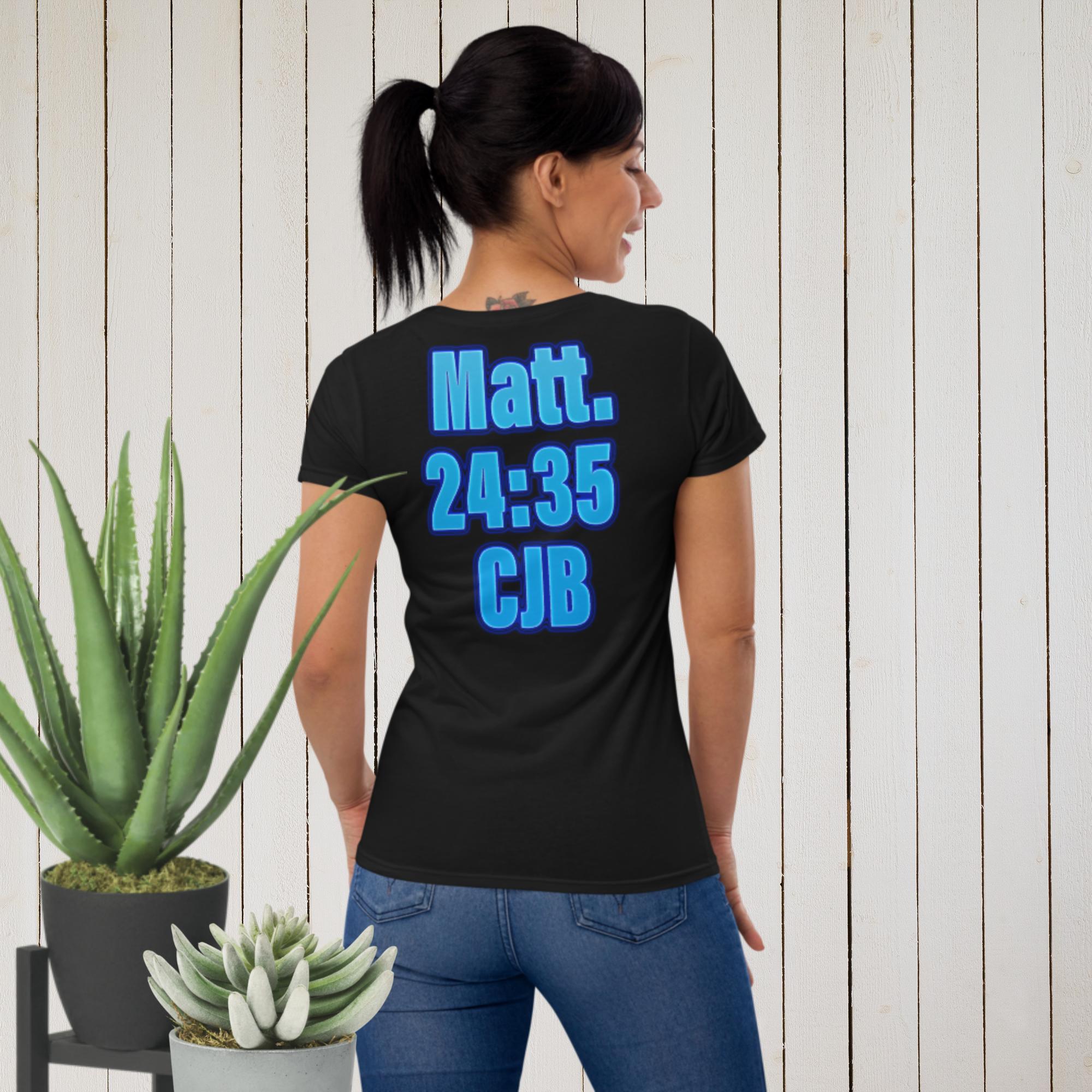 Heaven & Earth Matt 24:35 - Women's short sleeve t-shirt