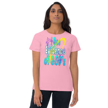 Load image into Gallery viewer, I See Evidence of God&#39;s Goodness Through Out My Life - Women&#39;s short sleeve t-shirt
