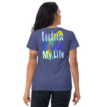 Load image into Gallery viewer, I See Evidence of God&#39;s Goodness Through Out My Life - Women&#39;s short sleeve t-shirt
