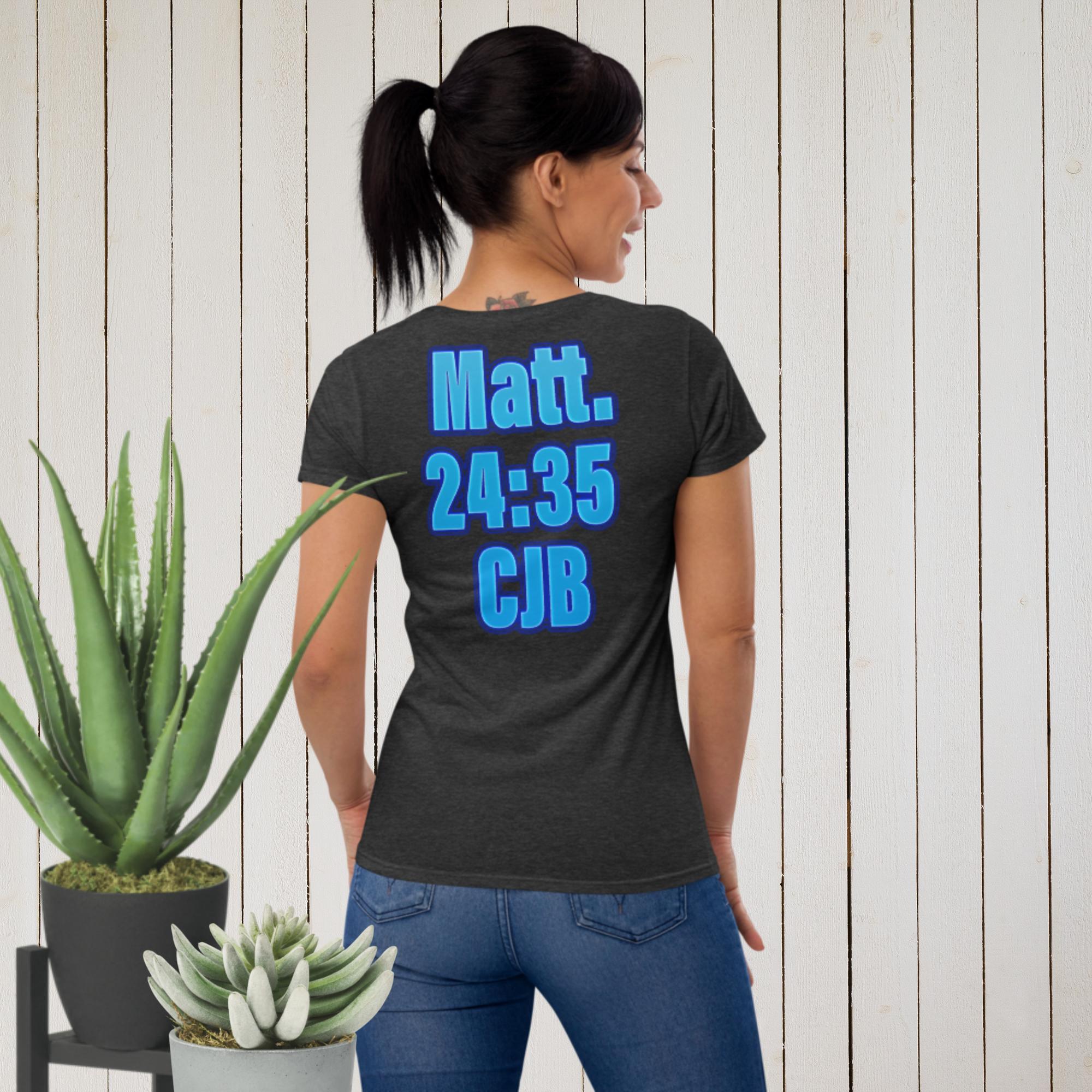 Heaven & Earth Matt 24:35 - Women's short sleeve t-shirt