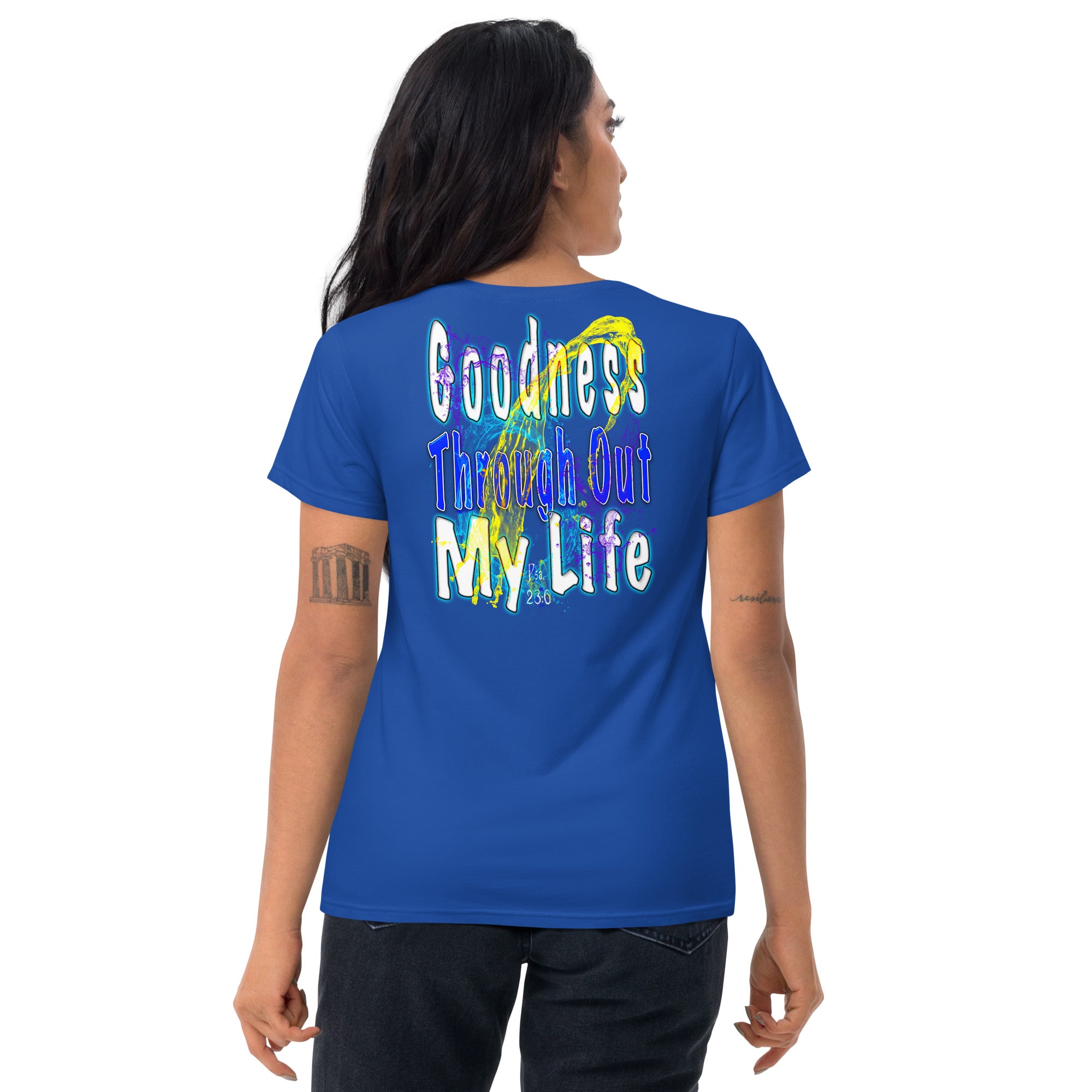 I See Evidence of God's Goodness Through Out My Life - Women's short sleeve t-shirt