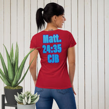 Load image into Gallery viewer, Heaven &amp; Earth Matt 24:35 - Women&#39;s short sleeve t-shirt
