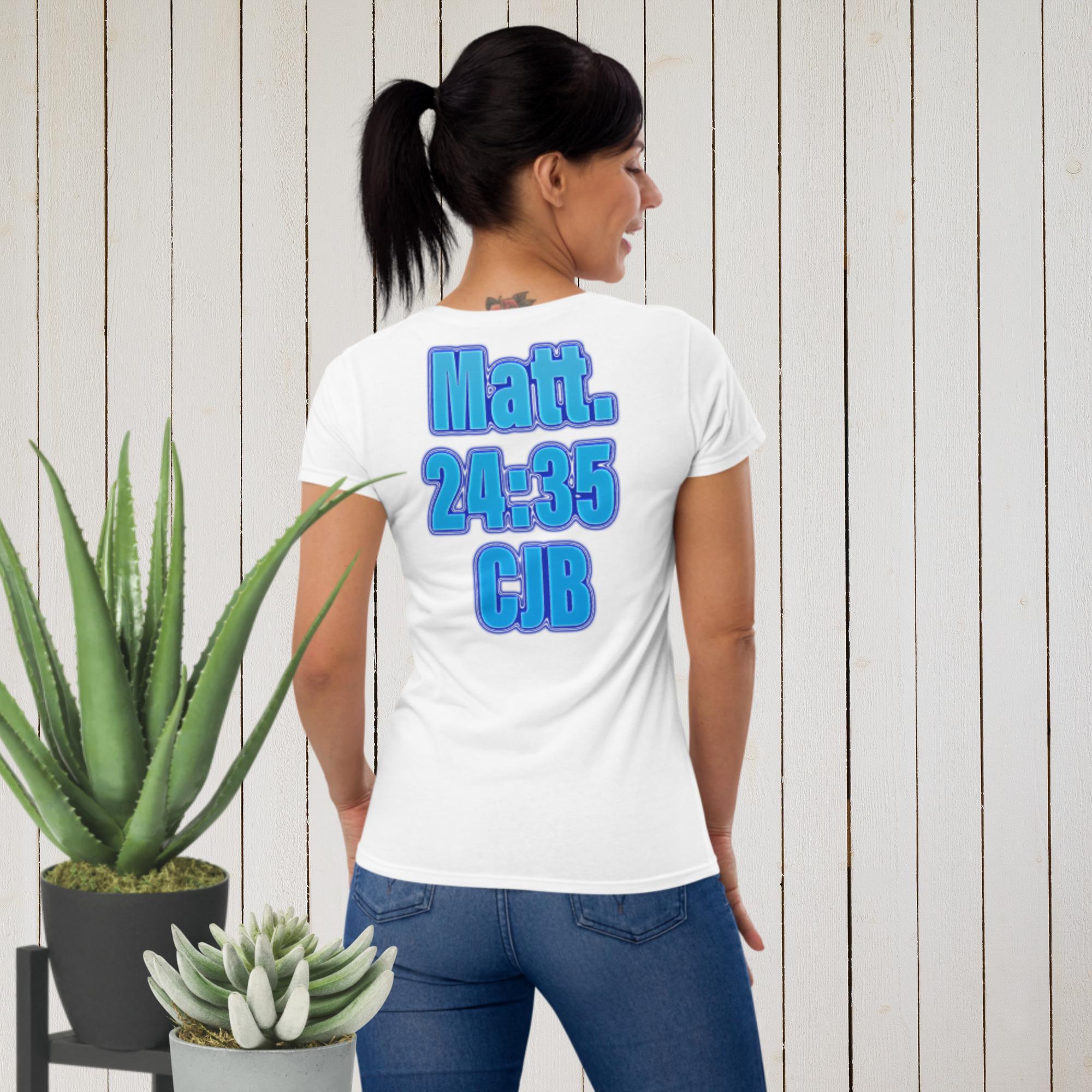 Heaven & Earth Matt 24:35 - Women's short sleeve t-shirt