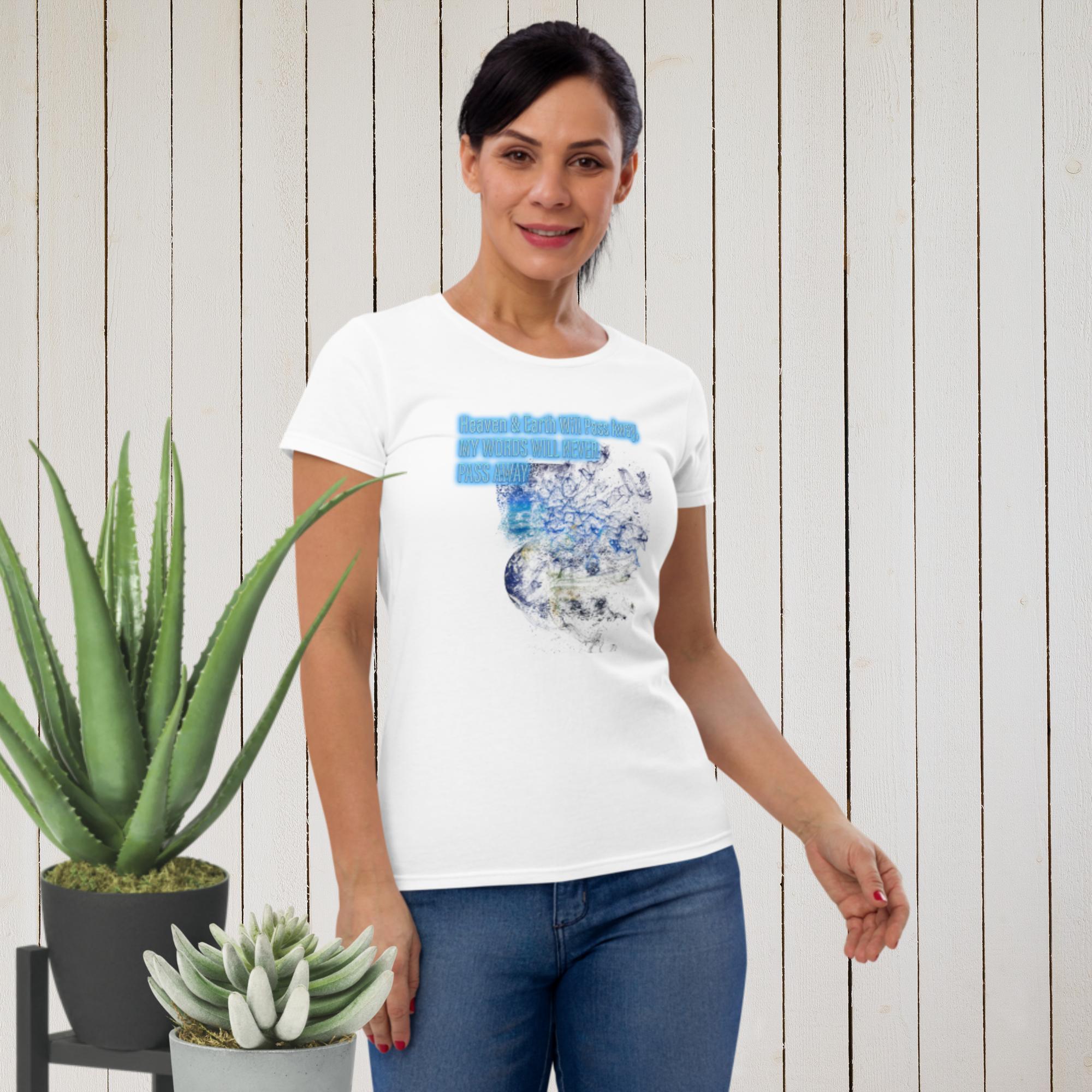 Heaven & Earth Matt 24:35 - Women's short sleeve t-shirt