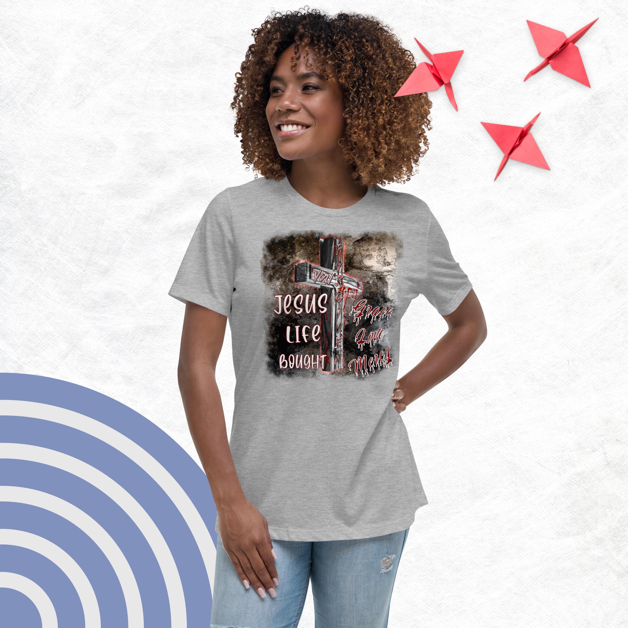 You're Forgiven By the Blood of Jesus - Women's Relaxed T-Shirt