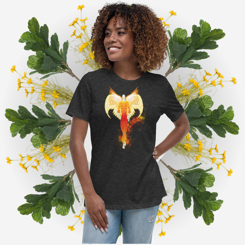Ps. 91:11 Angel Fire Orange - Women's Relaxed T-Shirt