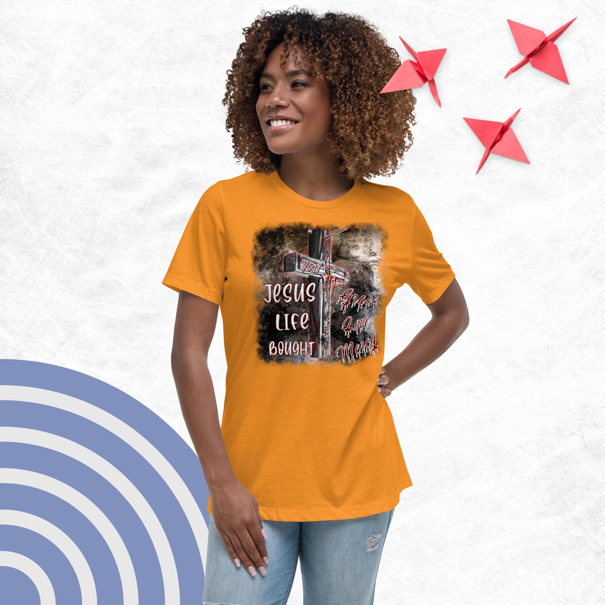 You're Forgiven By the Blood of Jesus - Women's Relaxed T-Shirt