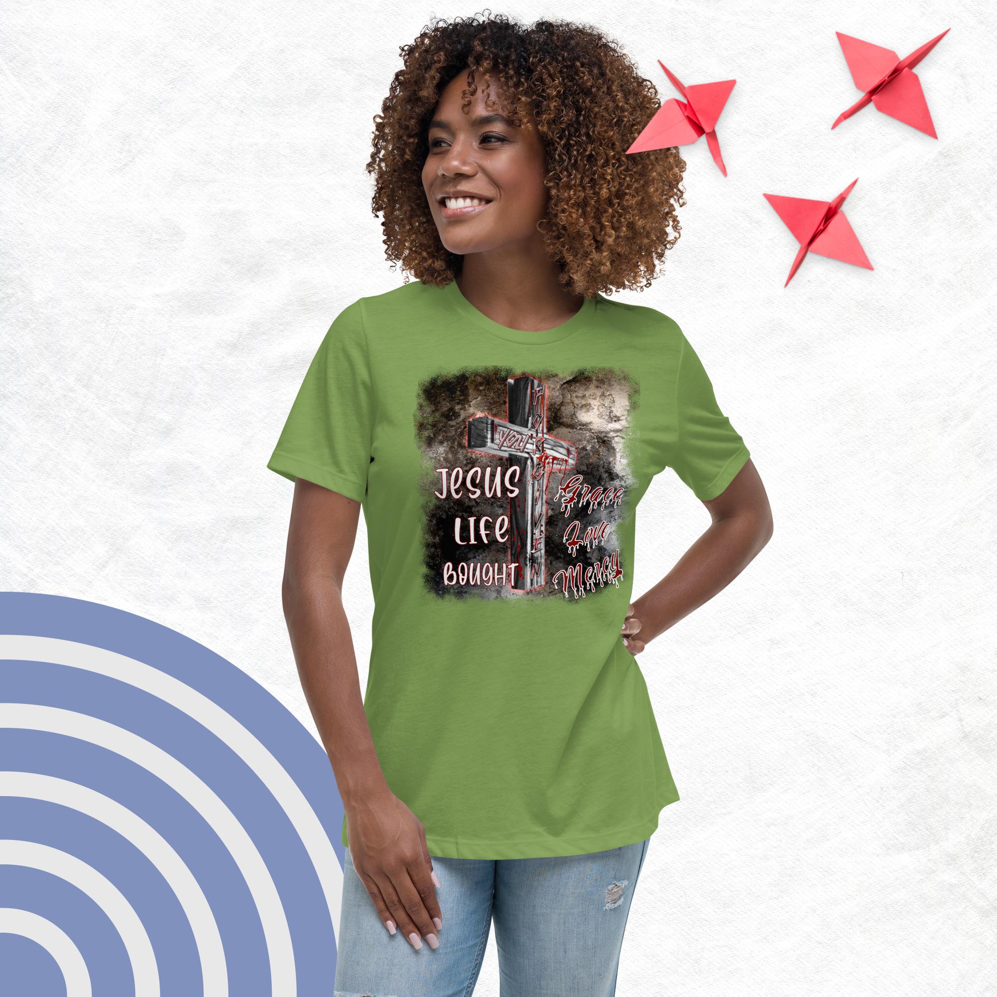 You're Forgiven By the Blood of Jesus - Women's Relaxed T-Shirt