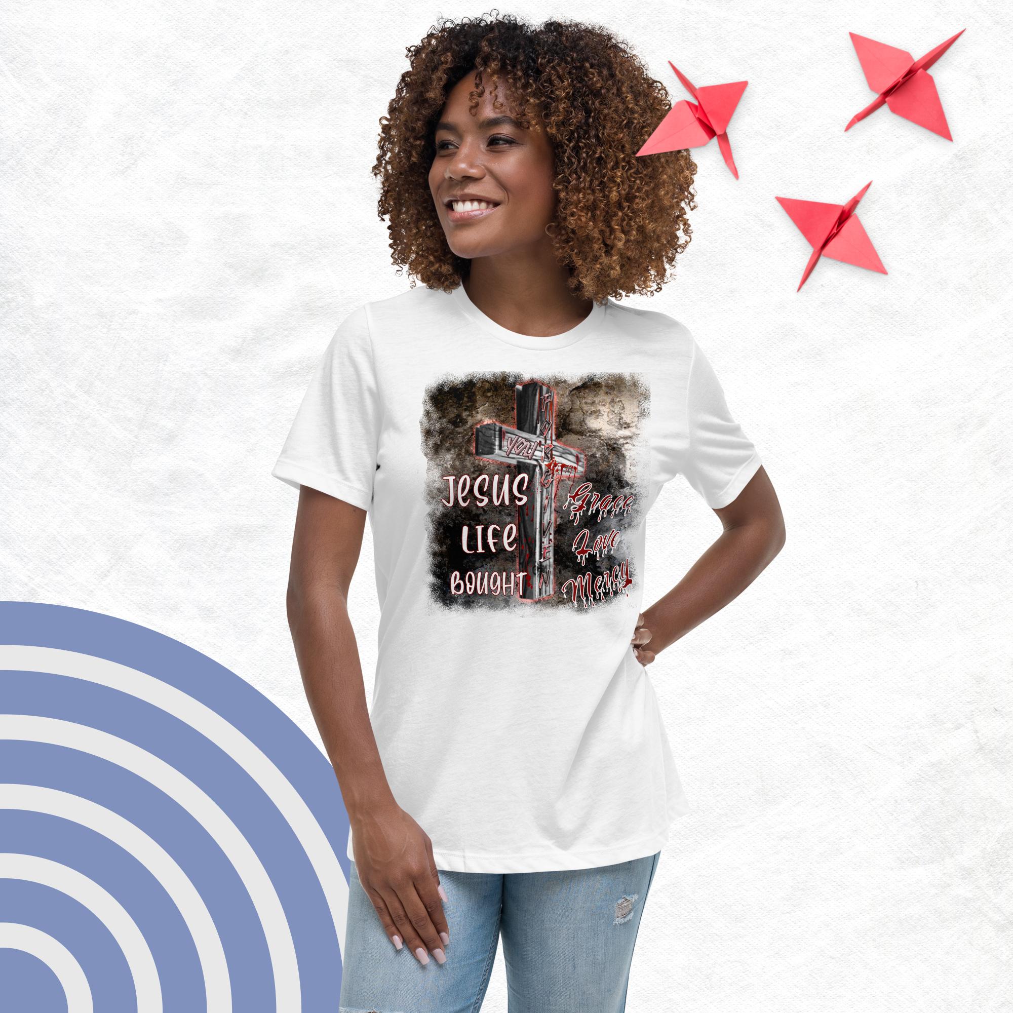 You're Forgive By the Blood of Jesus - Women's Relaxed T-Shirt