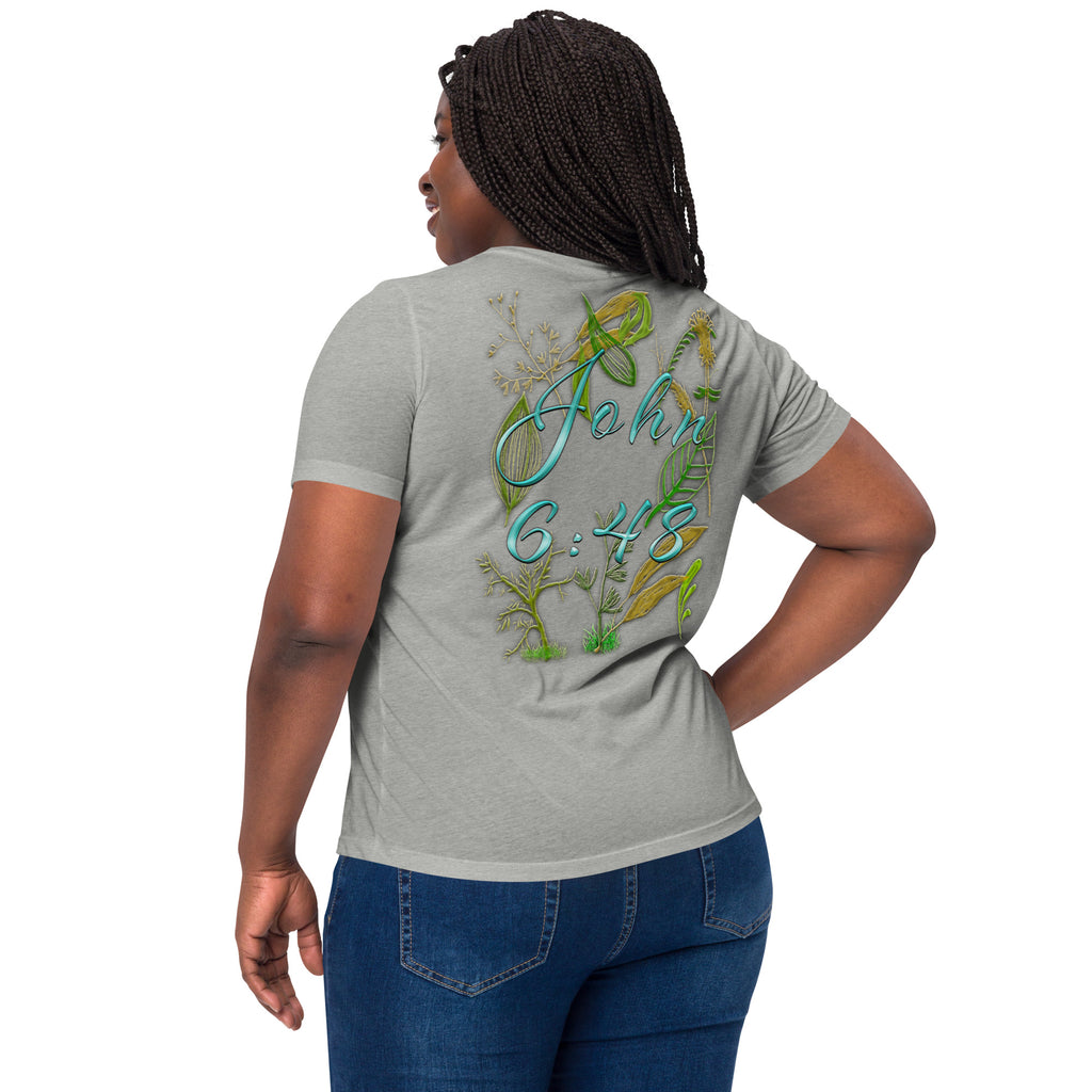 Jesus Bread of Life John 6:48 - Women’s relaxed tri-blend t-shirt