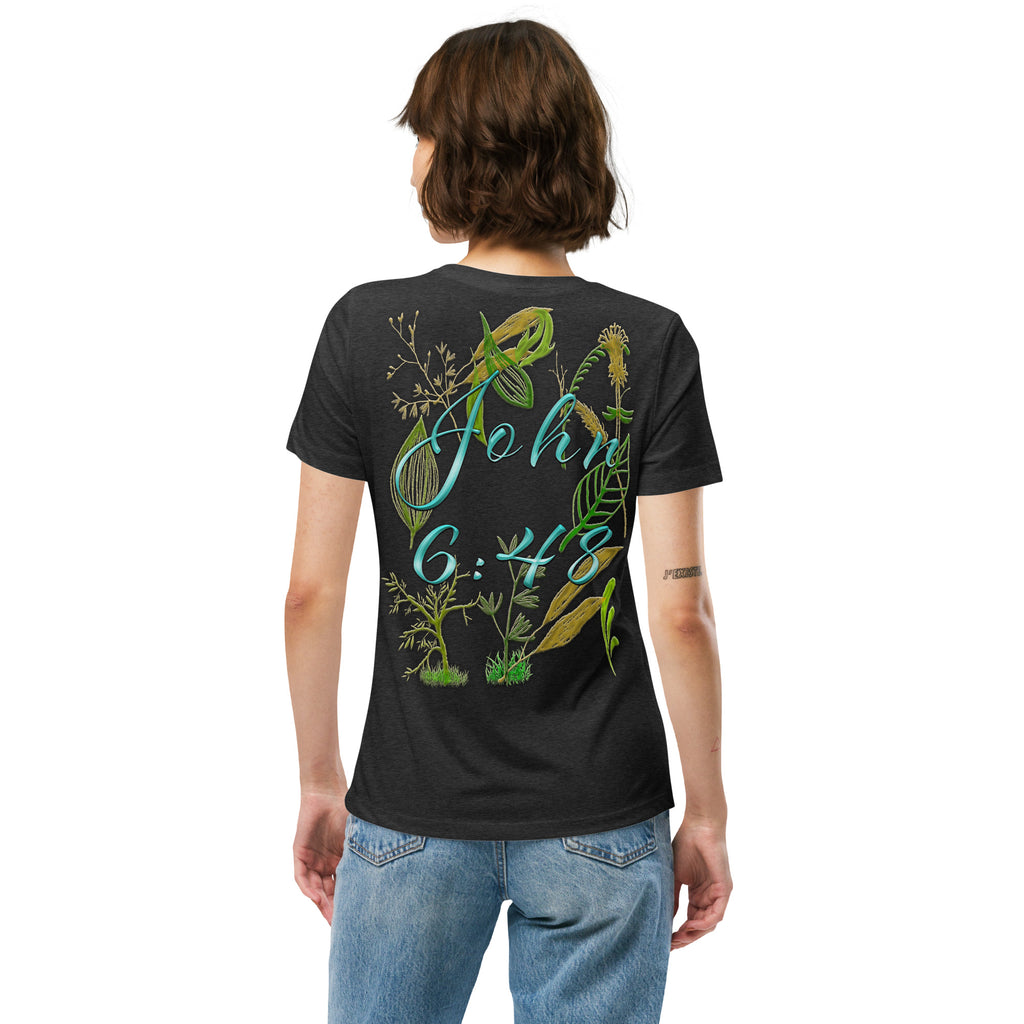 Jesus Bread of Life John 6:48 - Women’s relaxed tri-blend t-shirt