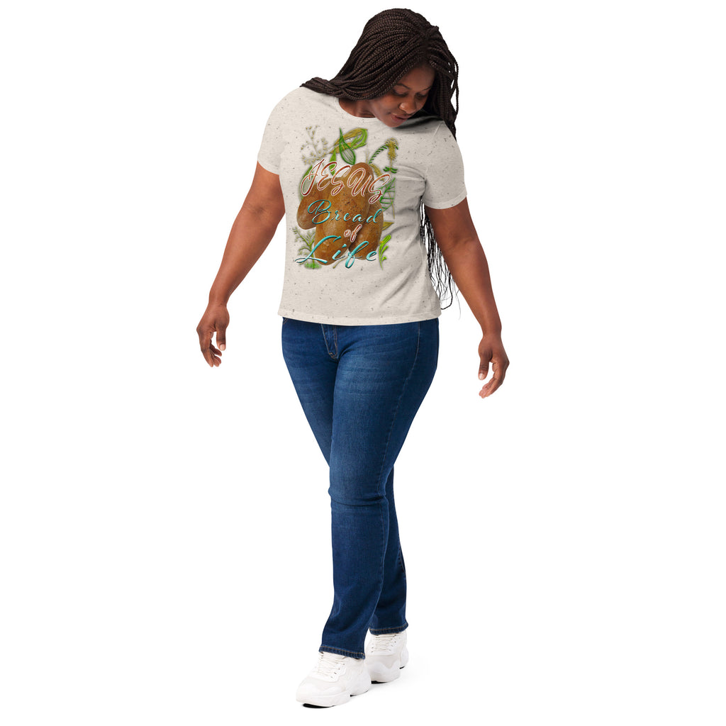 Jesus Bread of Life John 6:48 - Women’s relaxed tri-blend t-shirt