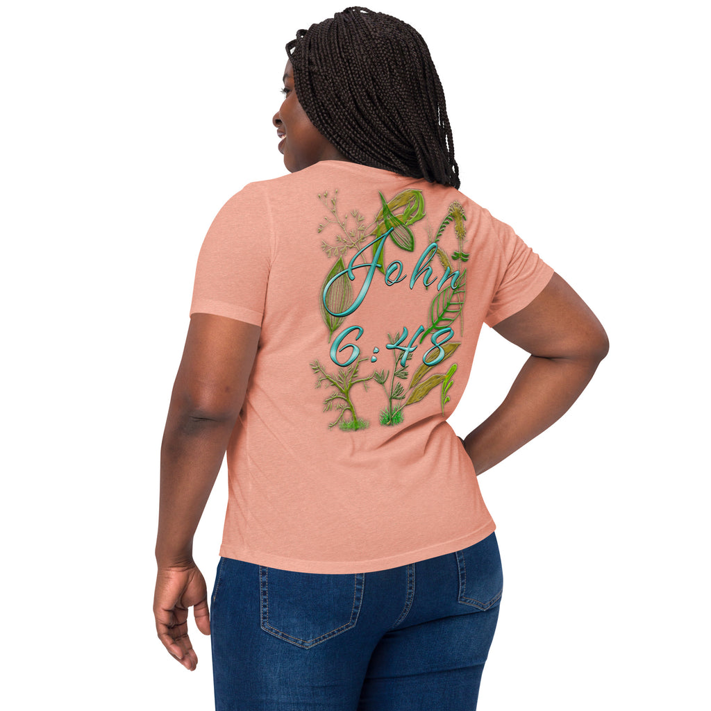 Jesus Bread of Life John 6:48 - Women’s relaxed tri-blend t-shirt