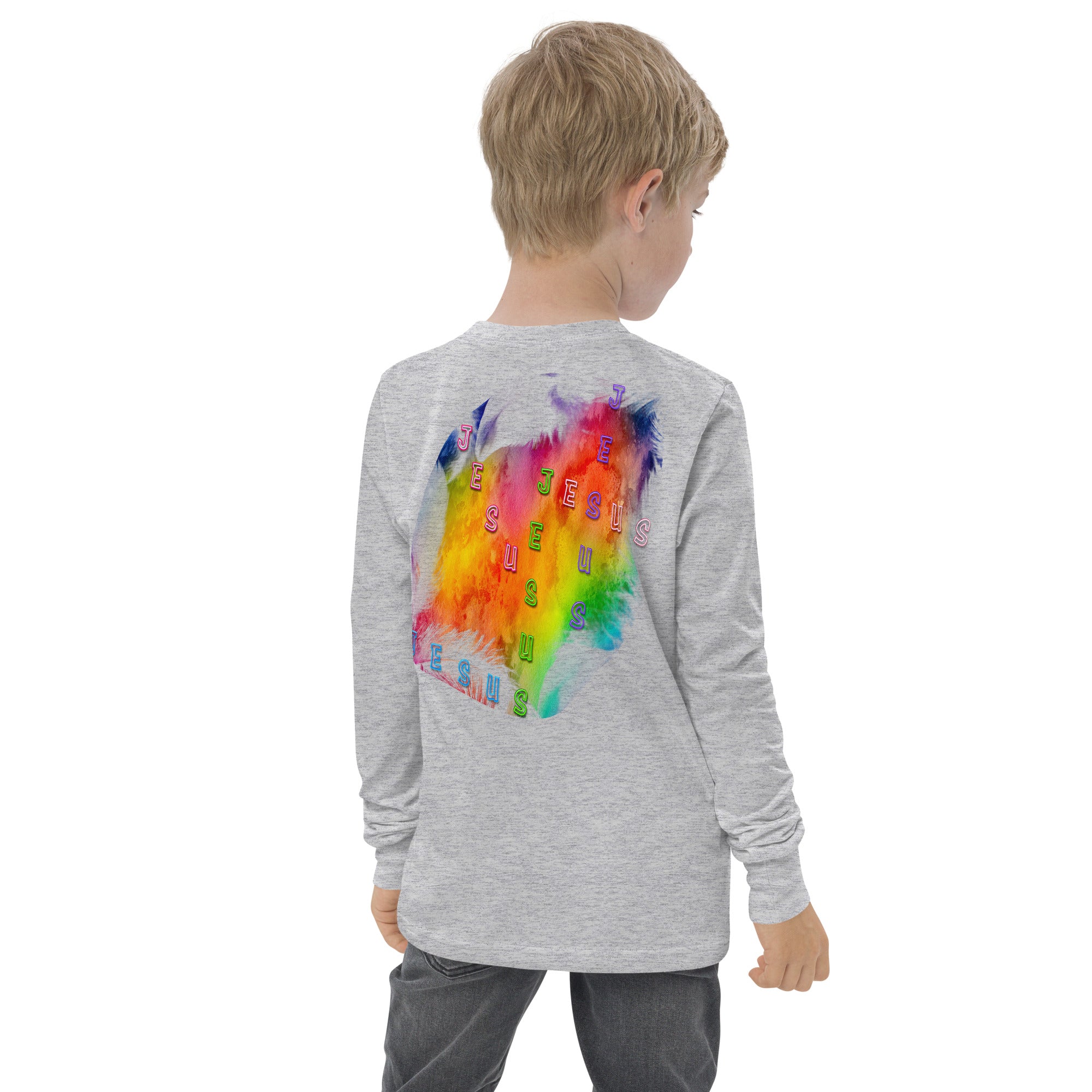 I Belong 2-JESUS - Youth long sleeve tee BELLA + CANVAS 3501Y