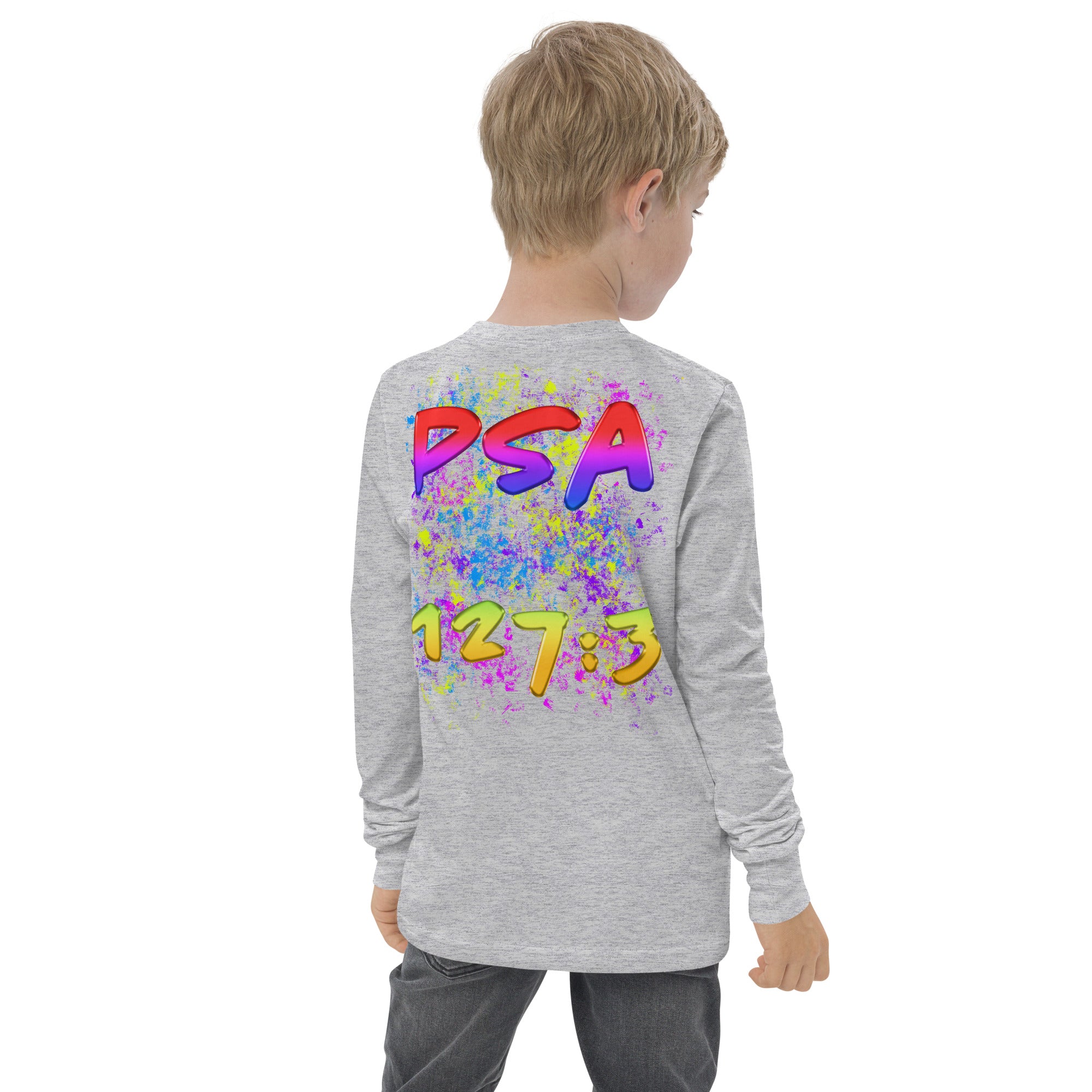I Am A Gift of God Ps. 127:3 - Youth long sleeve tee BELLA + CANVAS 3501Y
