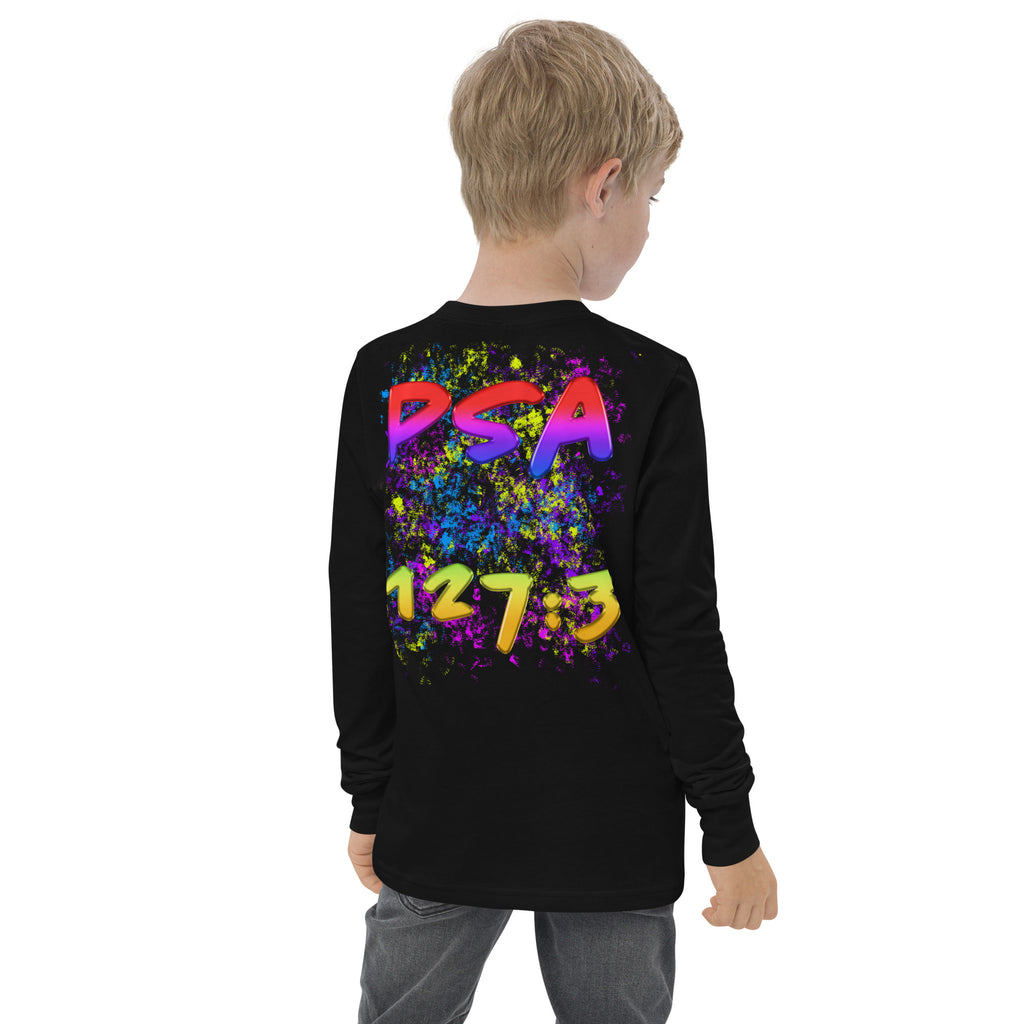 I Am A Gift of God Ps. 127:3 - Youth long sleeve tee BELLA + CANVAS 3501Y