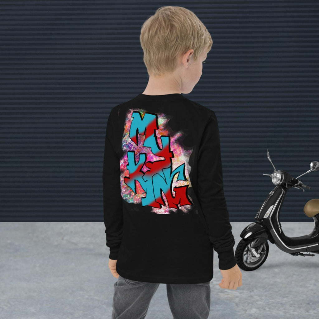 Jesus My King - Youth long sleeve tee BELLA + CANVAS 3501Y