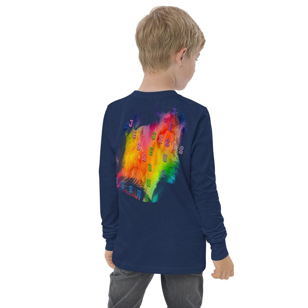 I Belong 2-JESUS - Youth long sleeve tee BELLA + CANVAS 3501Y