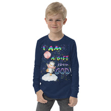 Load image into Gallery viewer, I Am A Gift of God Ps. 127:3 - Youth long sleeve tee
