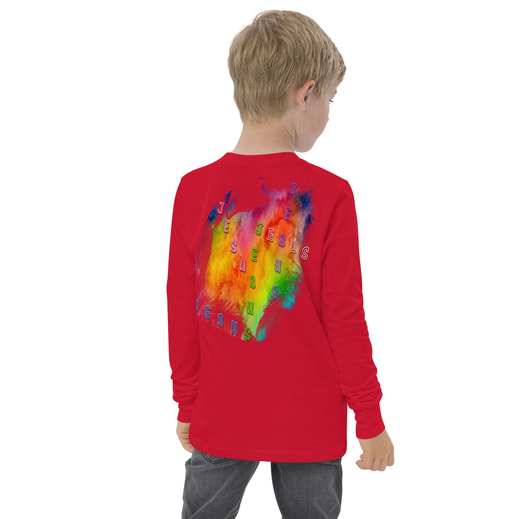 I Belong 2-JESUS - Youth long sleeve tee BELLA + CANVAS 3501Y