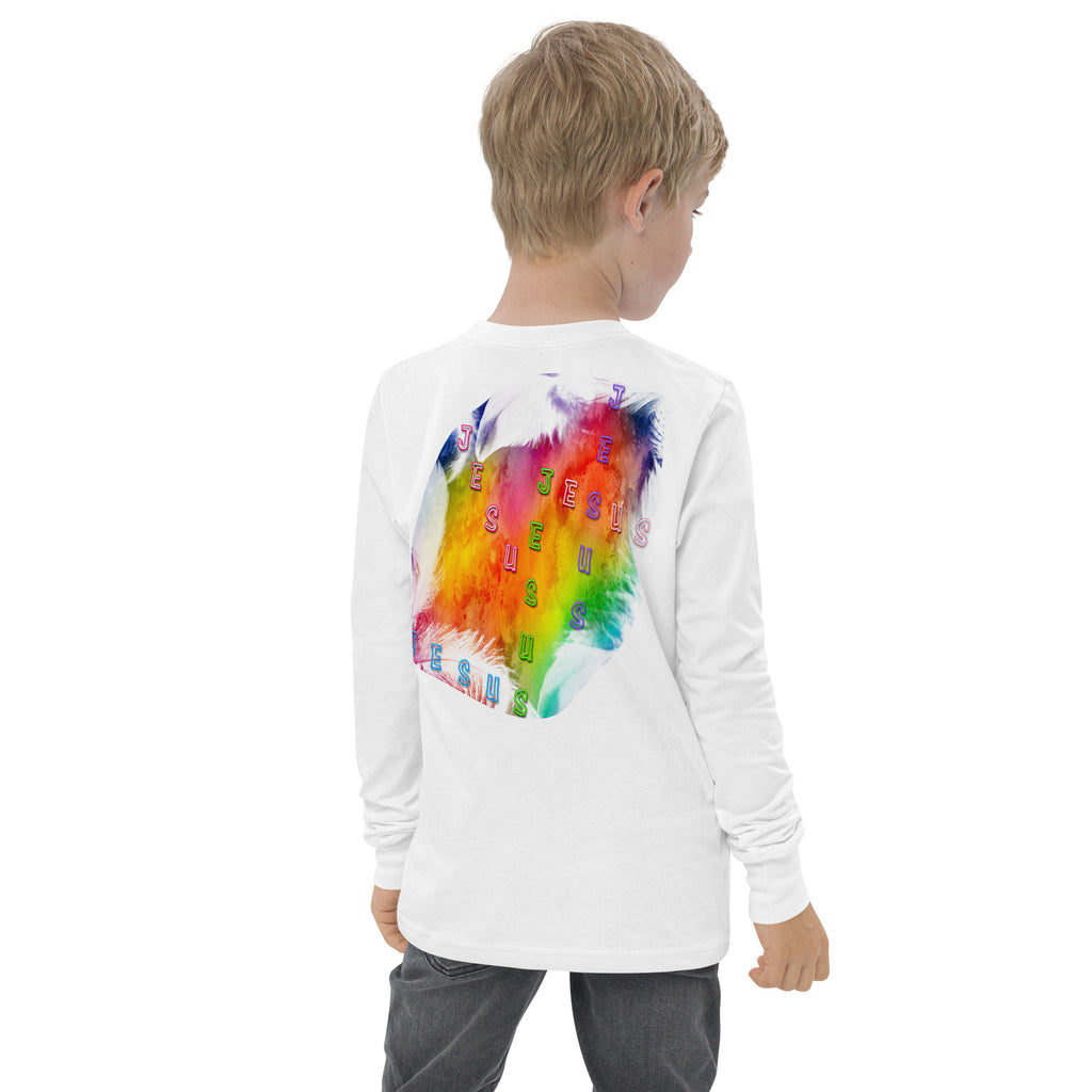 I Belong 2-JESUS - Youth long sleeve tee BELLA + CANVAS 3501Y