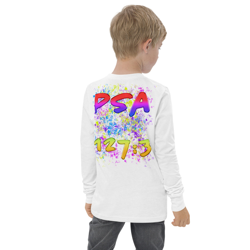 I Am A Gift of God Ps. 127:3 - Youth long sleeve tee BELLA + CANVAS 3501Y