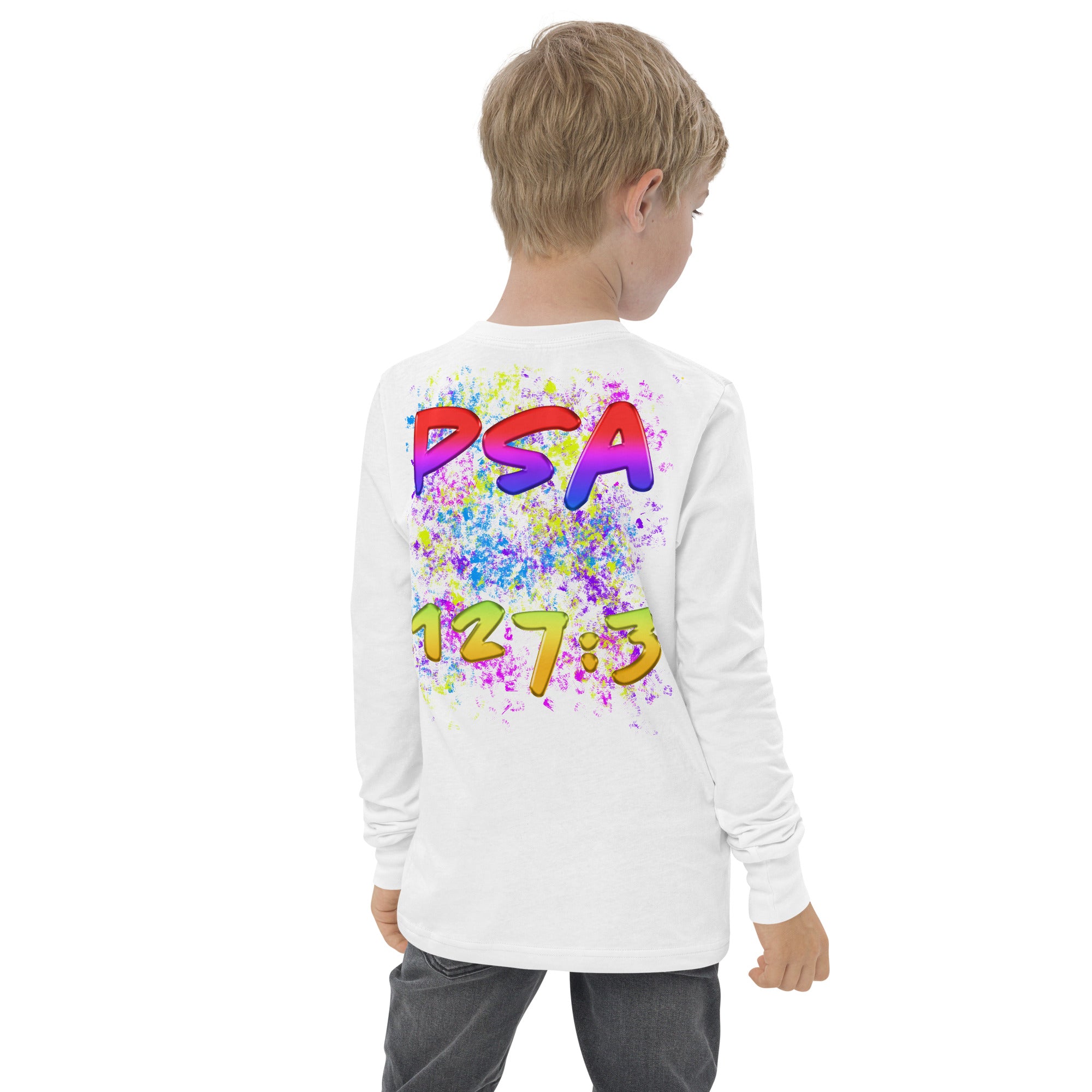 I Am A Gift of God Ps. 127:3 - Youth long sleeve tee BELLA + CANVAS 3501Y